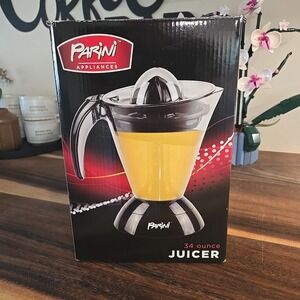 Parini‎ Appliances Juicer 34 oz Easy to Store Reversible Column Two Cone Sizes